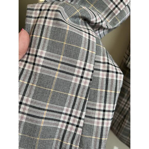 LANE BRYANT Perfect Drape Pink Gray Plaid Single Breast Blazer Jacket Sz 14 NWT - Picture 13 of 13